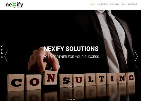 Site para uma startup do reino unido